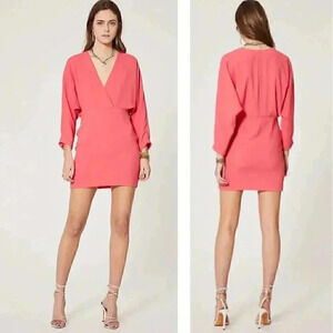 NWT IRO Detina Dress in Hot Coral Pink Barbiecore Wedding Spring Summer